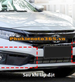 Ốp viền đèn gầm cho Civic 2019